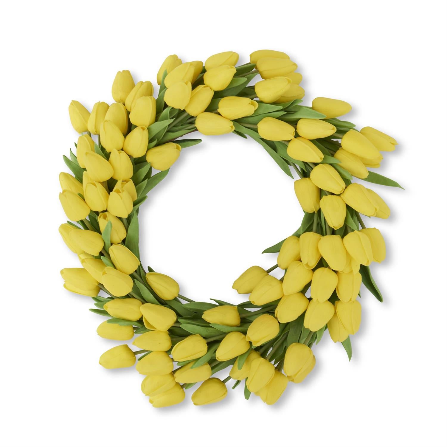 Yellow Tulip Wreath