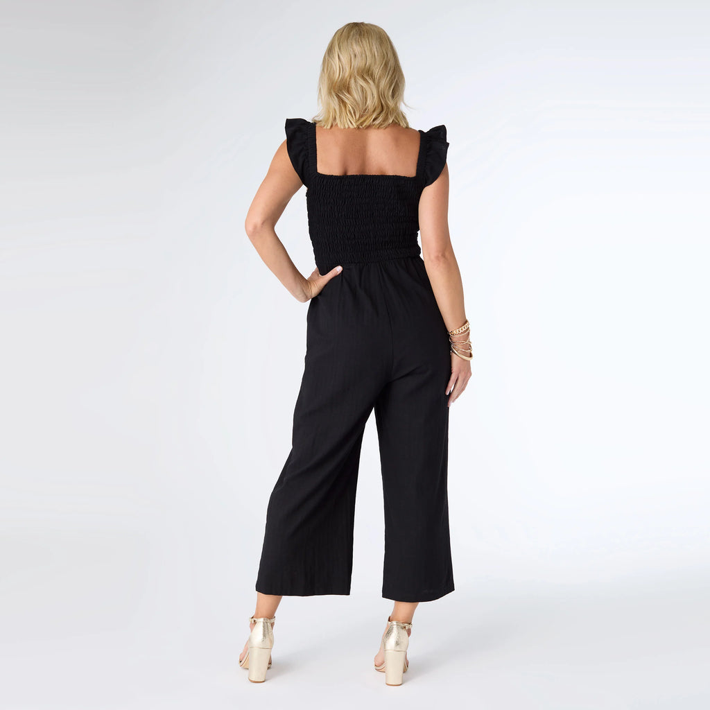 Kohde Wide Leg Smocked Jumpsuit