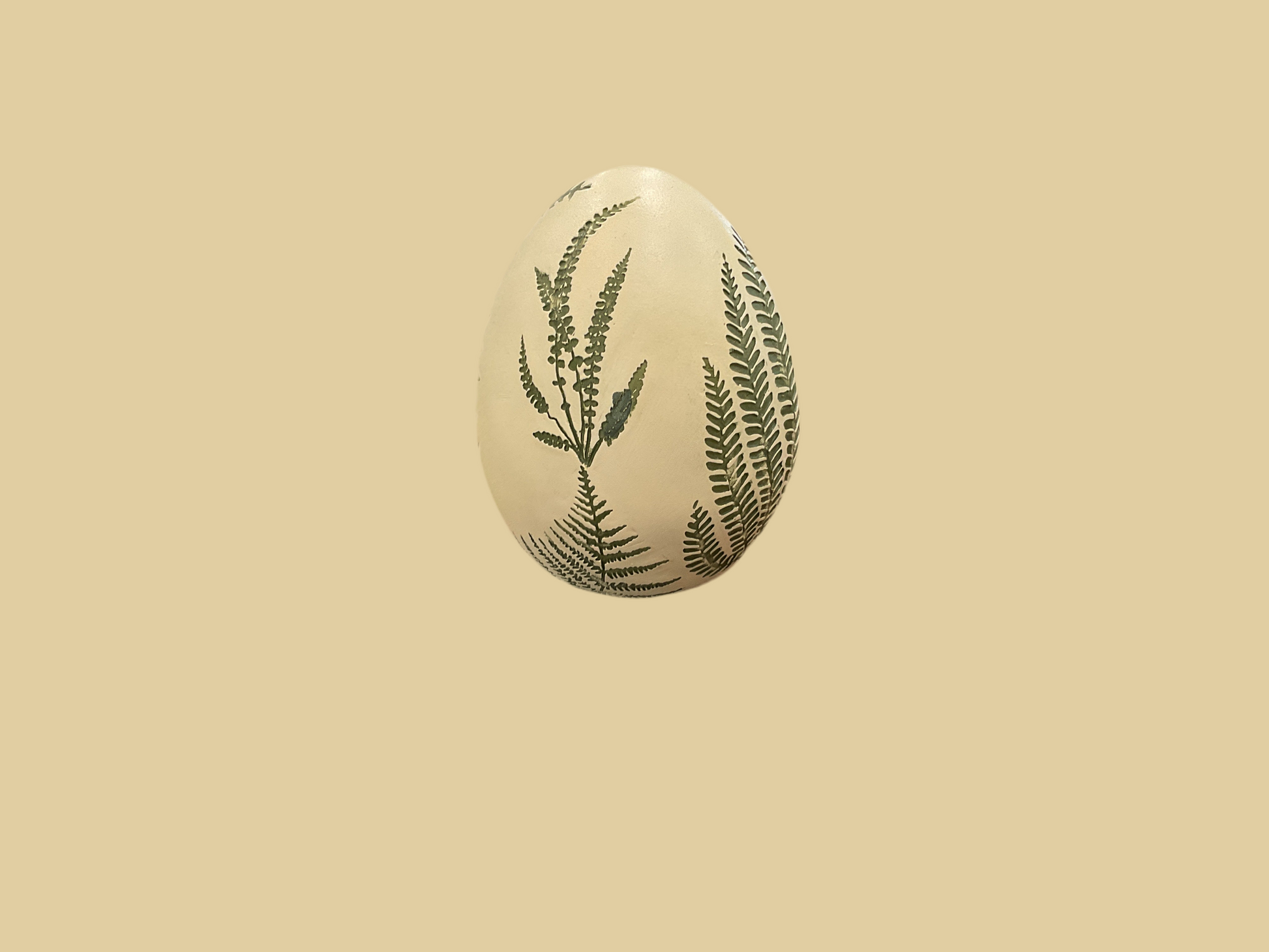 4" Fern Egg
