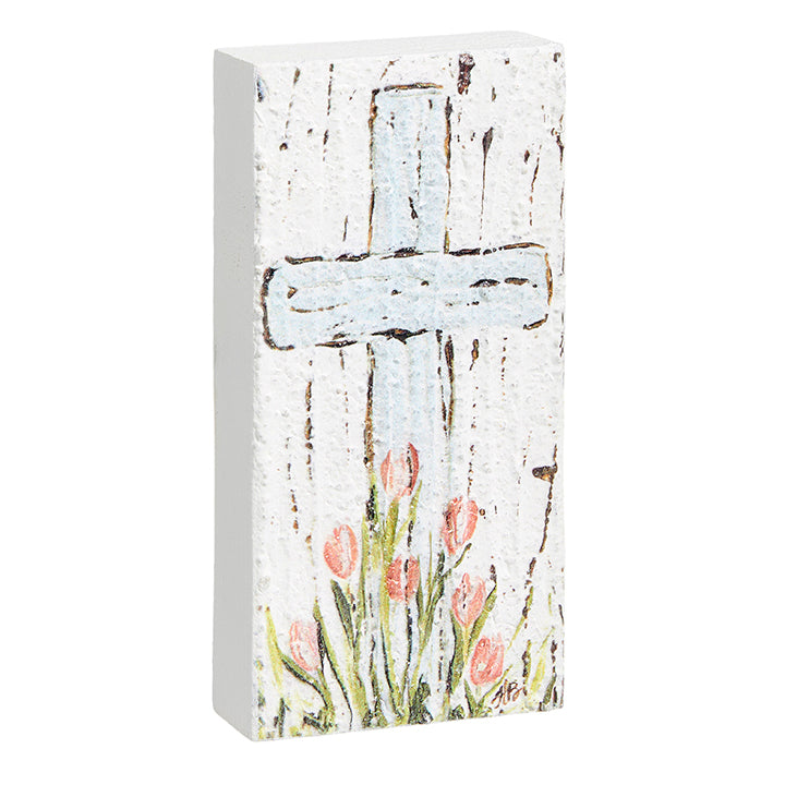 Wood Block- Cross