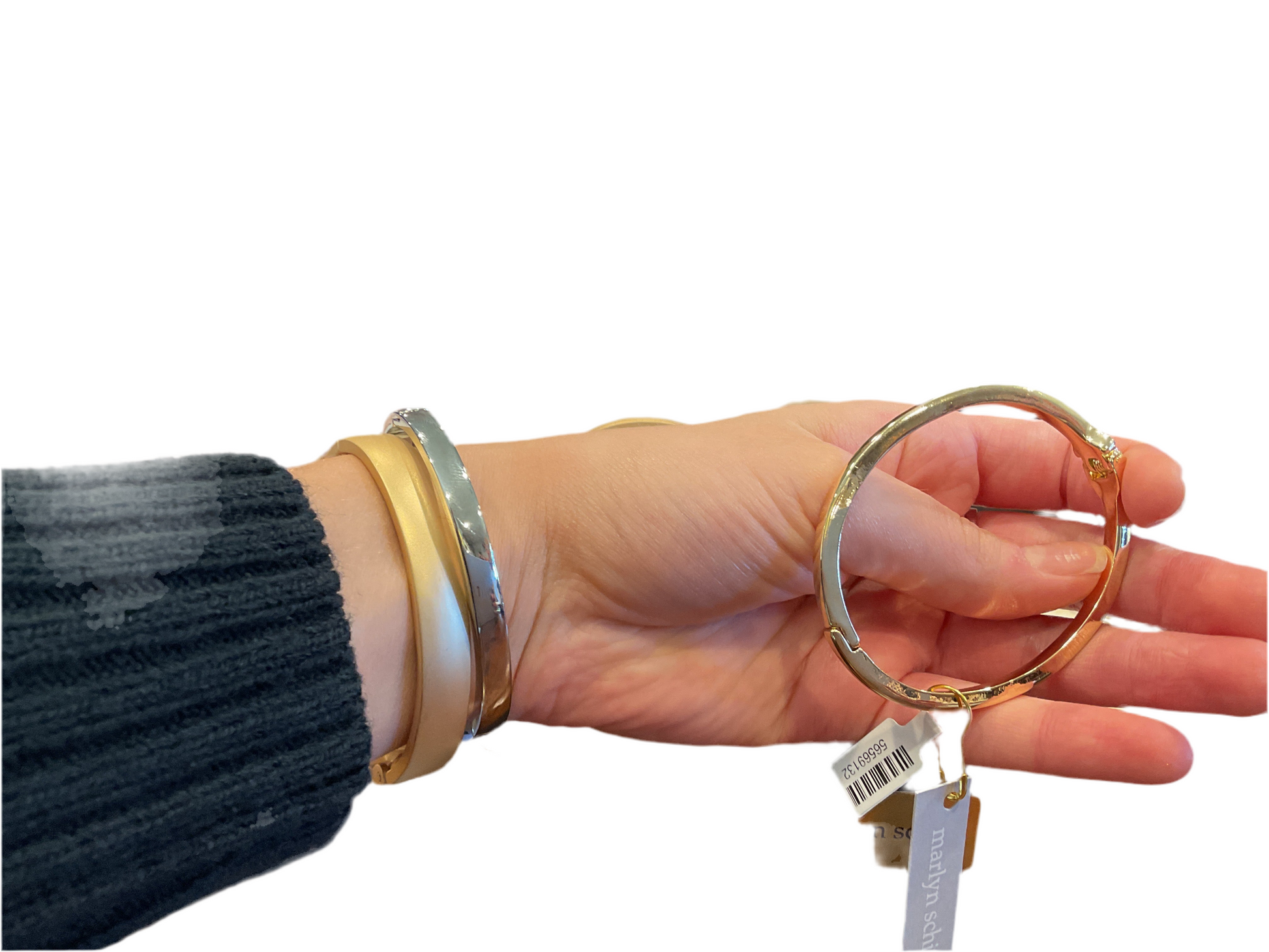 Wide Flat Hinge Bangle