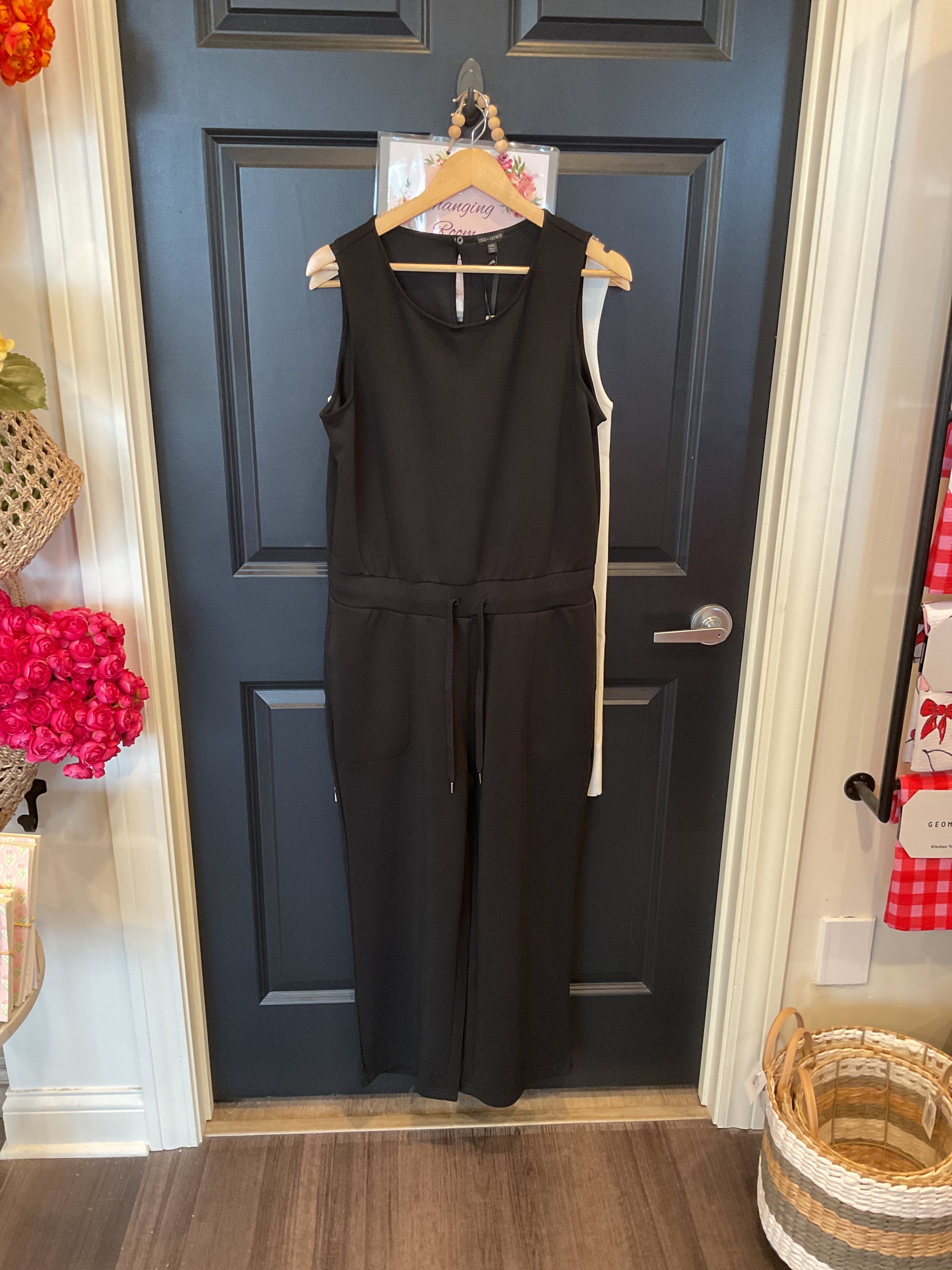 Hilarie Crop Romper w/ Pockets