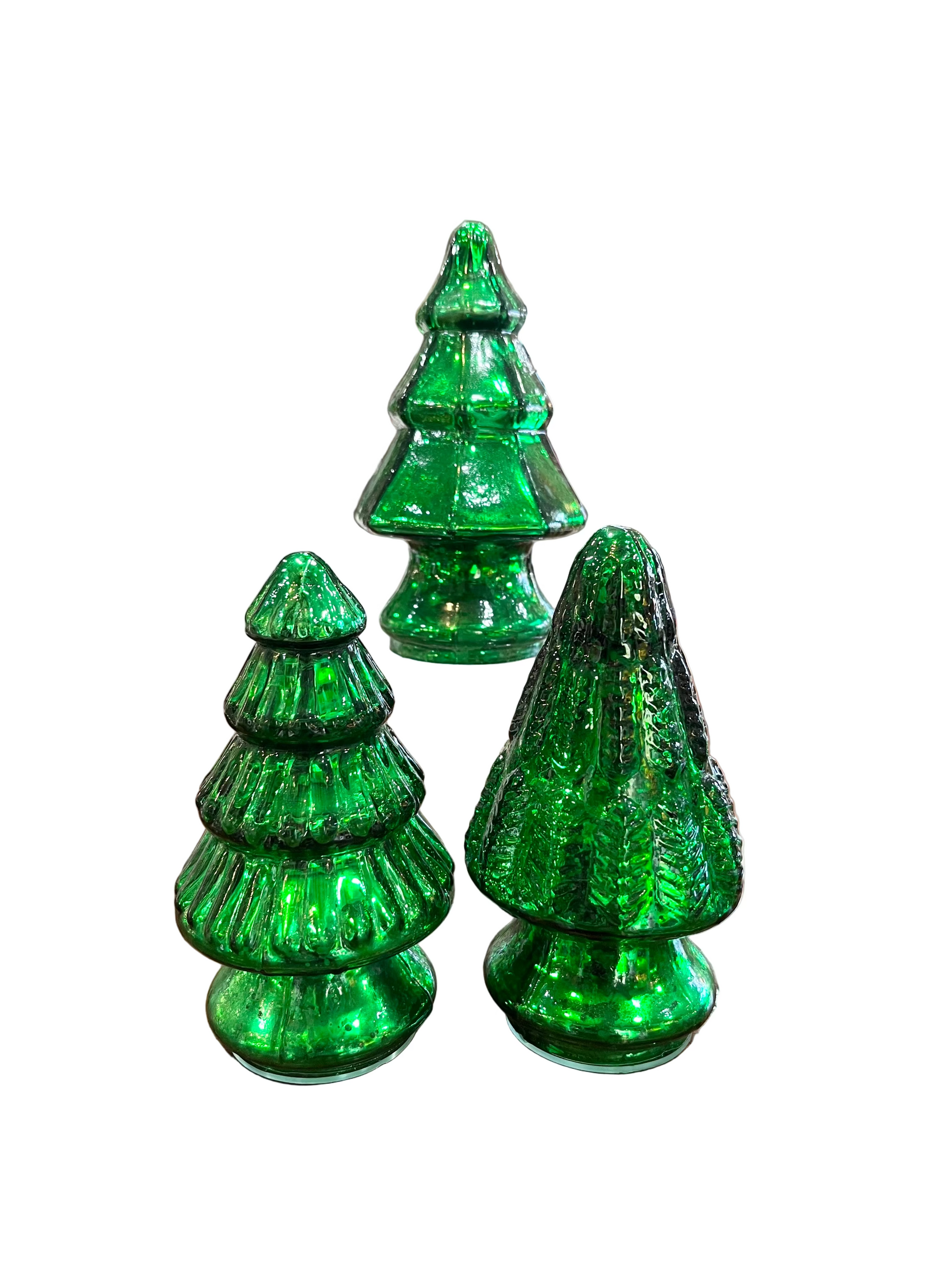 Mini Mercury Glass Christmas Treesq