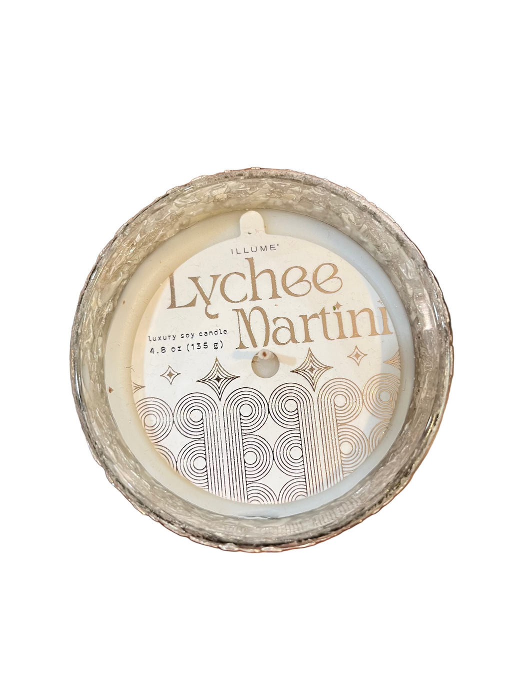 Lychee Martini Glitter Glass Candle
