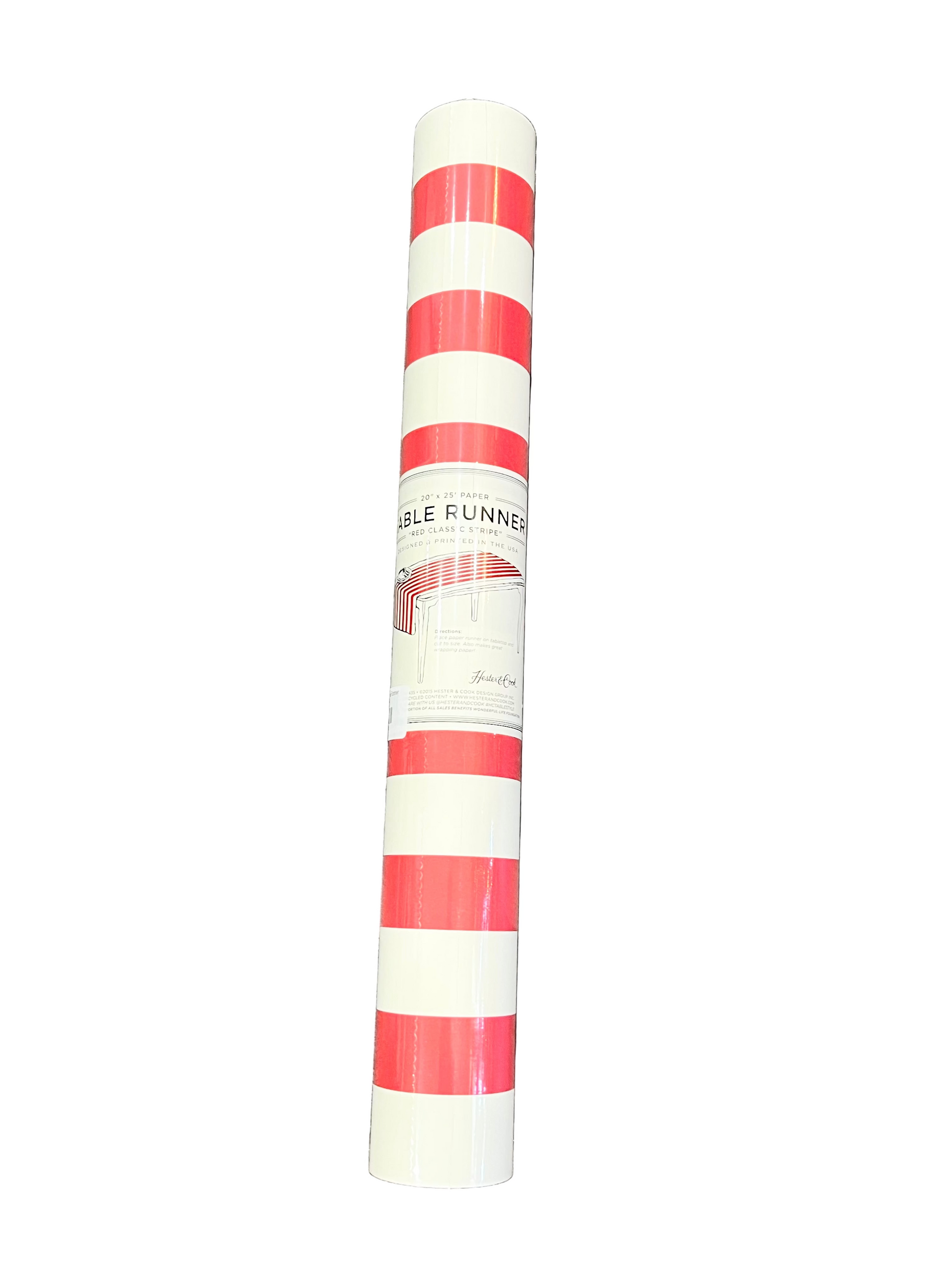 Red Classic Stripe Runner
