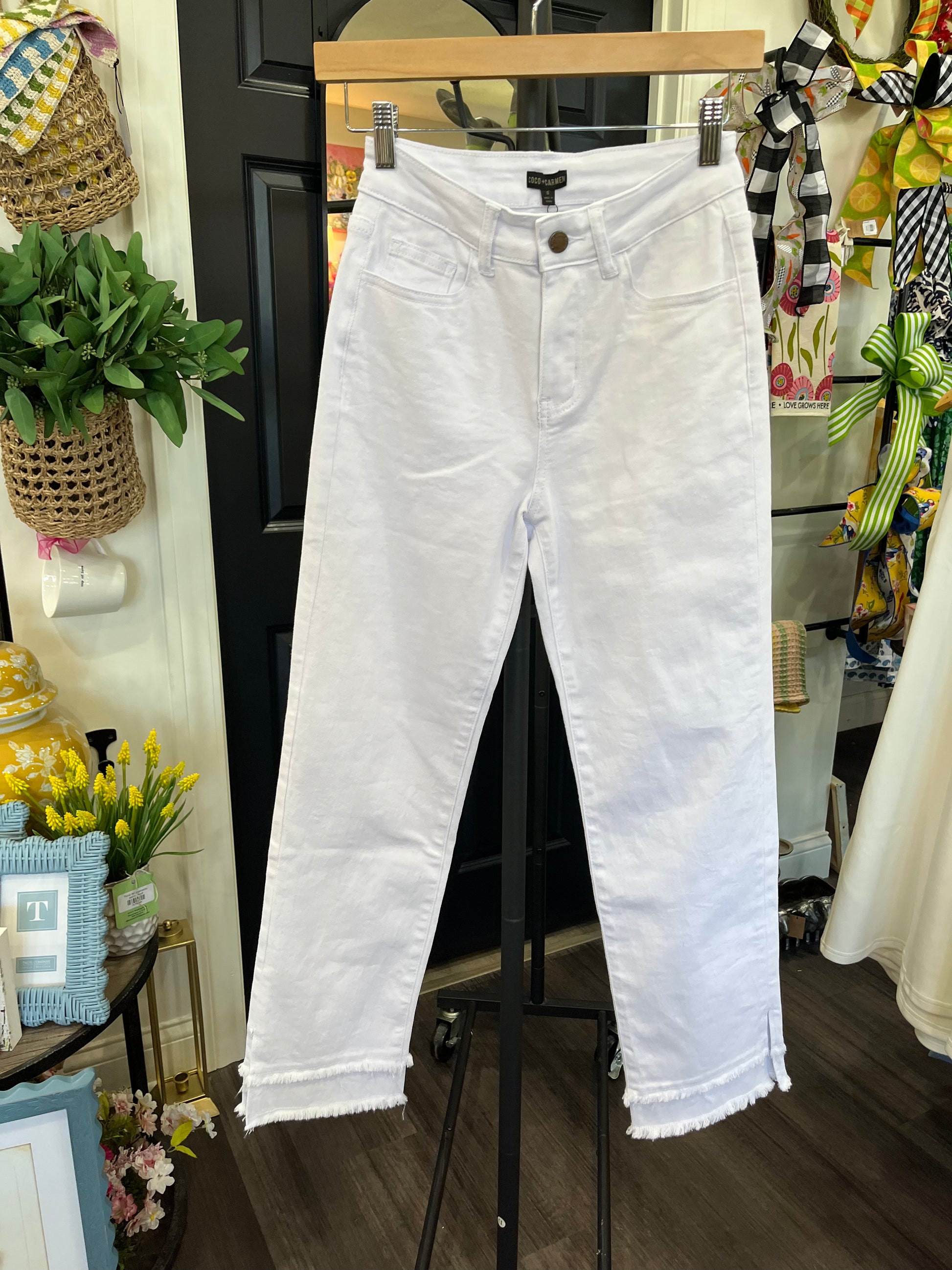 Mary Straight Ankle with Double Fringe