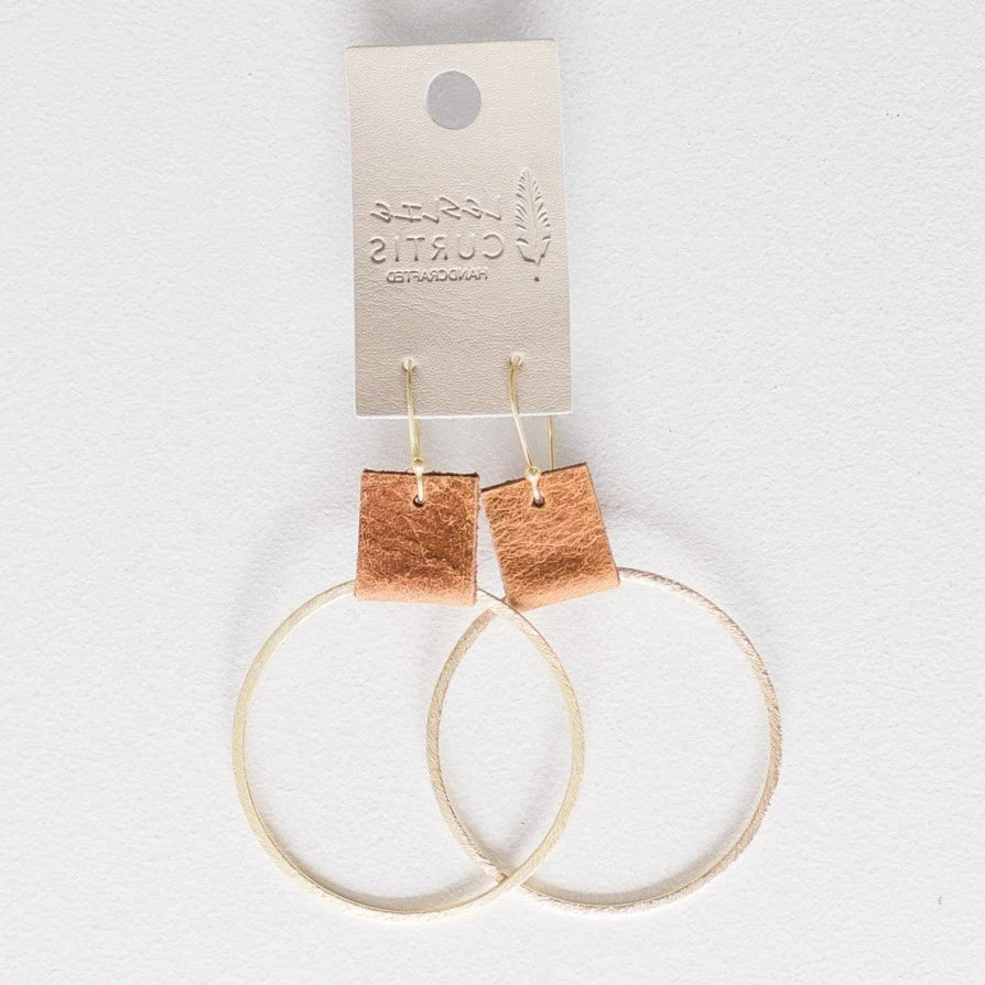 Laura Earring - saddle gold