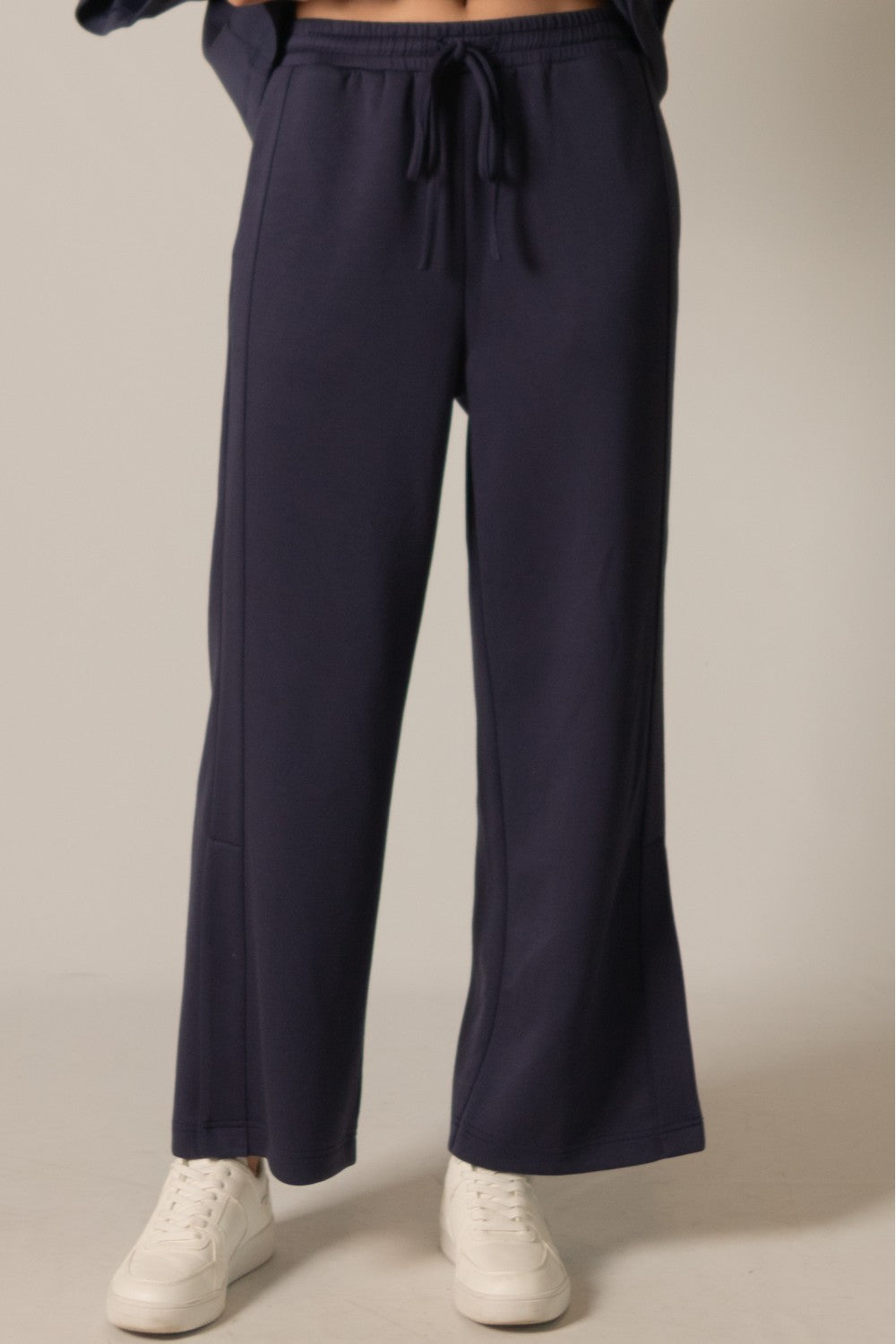P. CILL Butter Modal Side Binding Wide Leg Pants