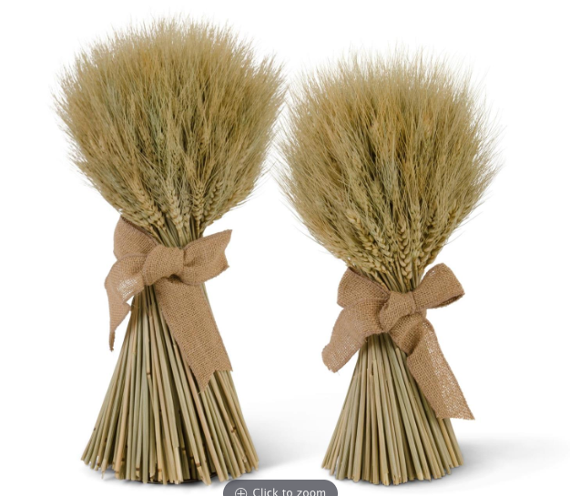 Dried wheat bundles