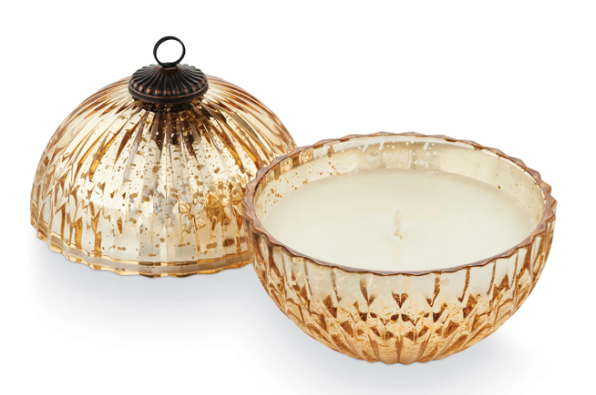Winter White Mercury Ornament Candle