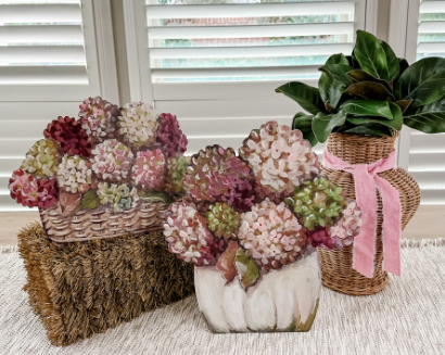 Fall Hydrangea Pumpkin & Basket