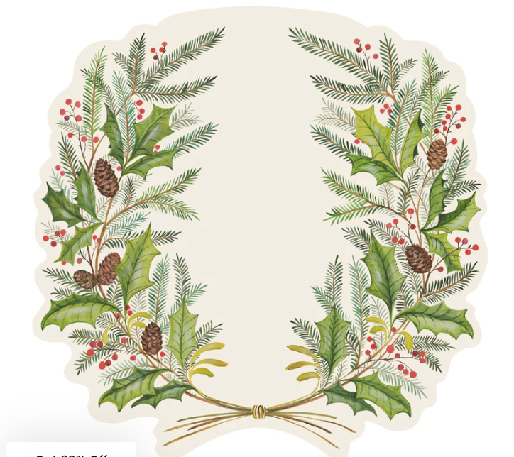 Die Cut Christmas Sprigs Placemat