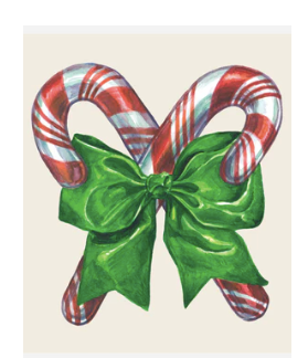 Candy Cane Napkin
