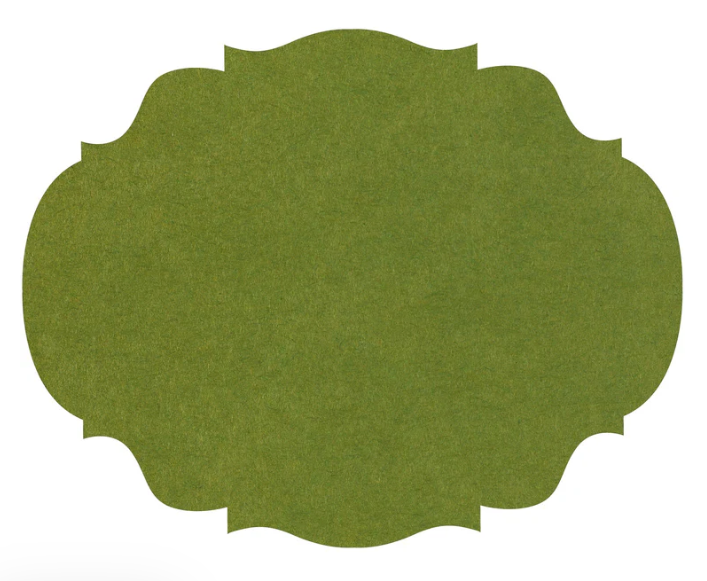 Die-cut Green French Frame Placemat