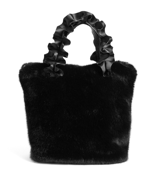 Larsa Faux Fur Wristlet