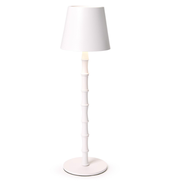 LED Portable White Bamboo Lamp