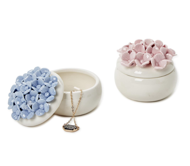 Hydrangea Trinket Jewelry Box