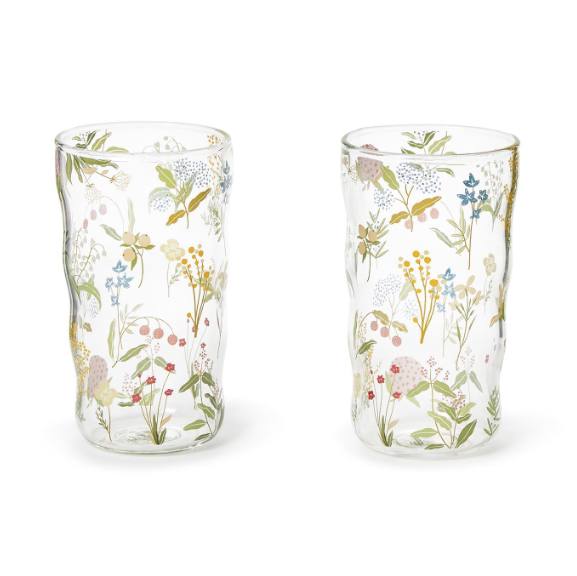 Garden Delight Tumbler Glass
