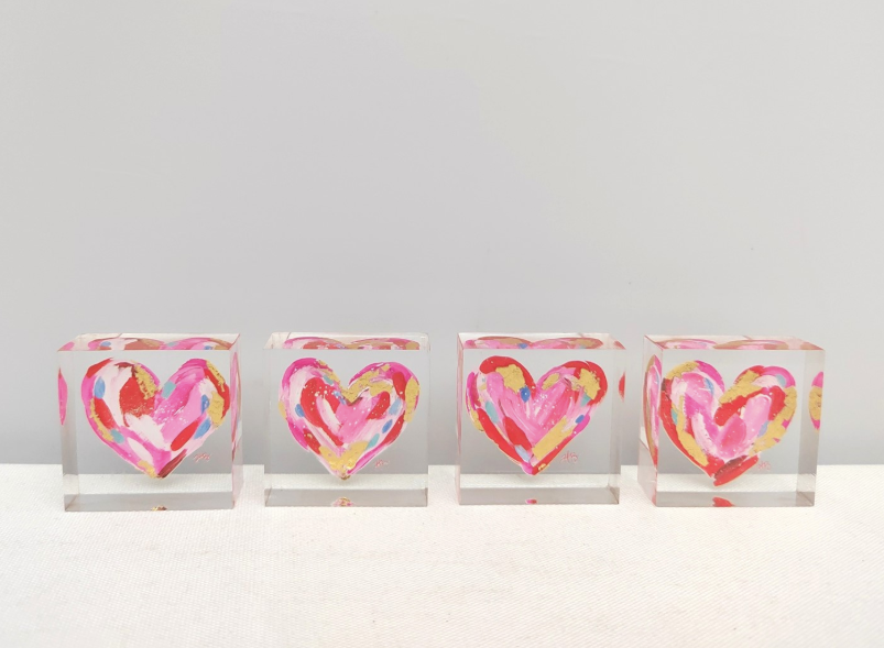 Acrylic Heart Block
