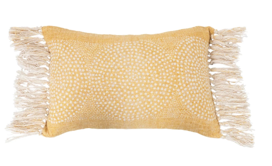 24" x 16" Stonewashed Cotton Slub Lumbar Pillow