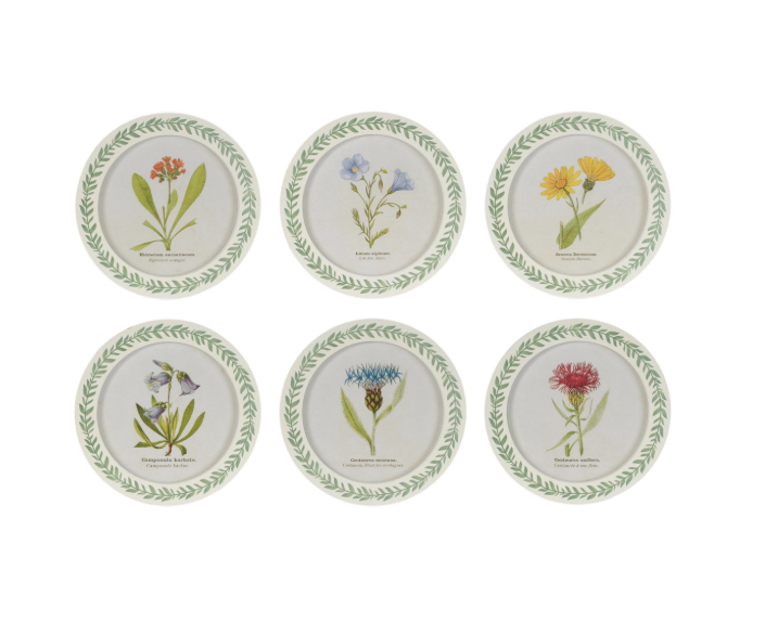 Floral Plaque Wood/Glass