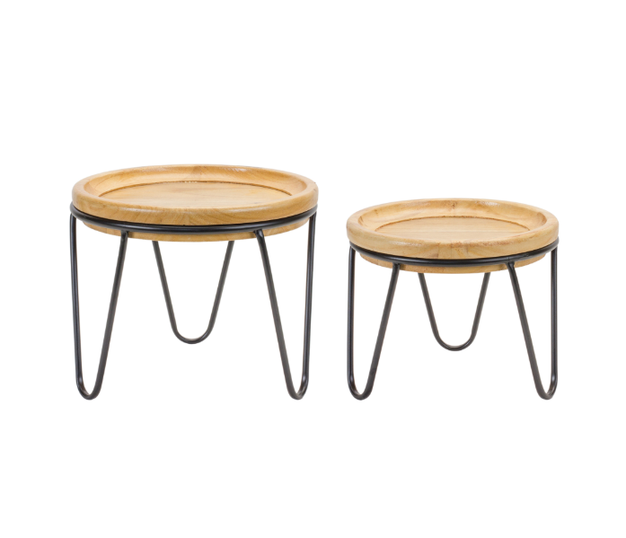 Pedestal Wood/Iron