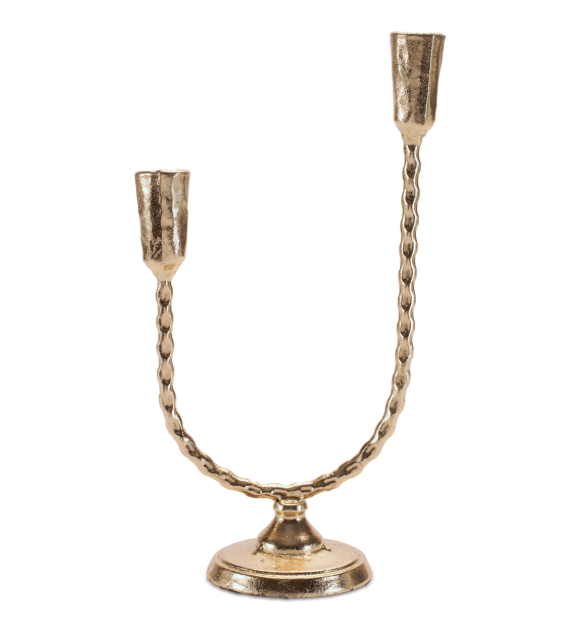 Double Taper Candle Holder Metal