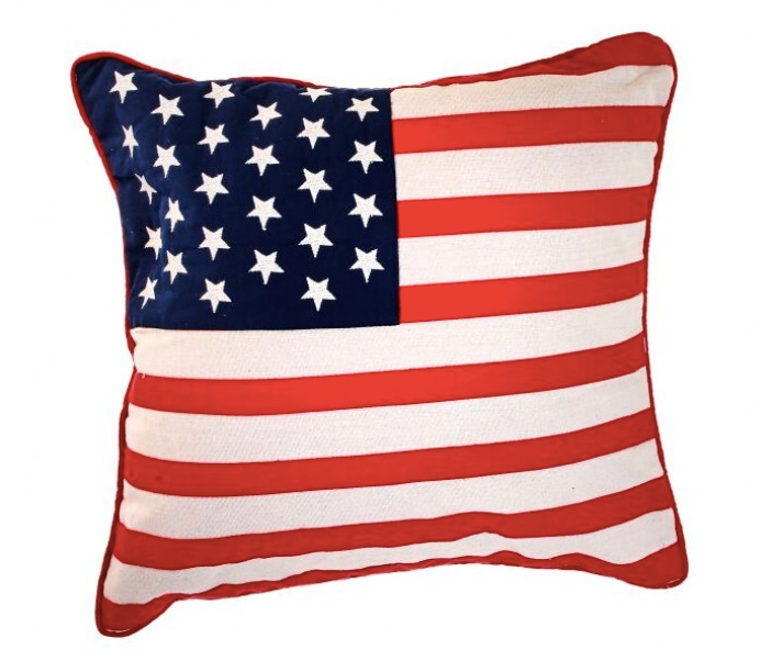 18X18" AMERICANA STARS & STRIPES PILLOW
