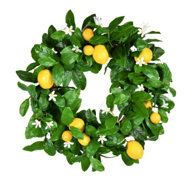 24" AMALFI LEMON WREATH