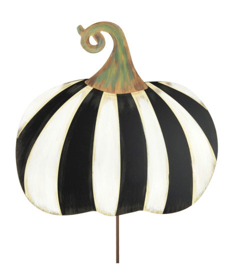Black and White Striped Pumpkin - Short