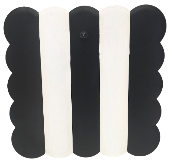 Black & Cream Scallop Display Board