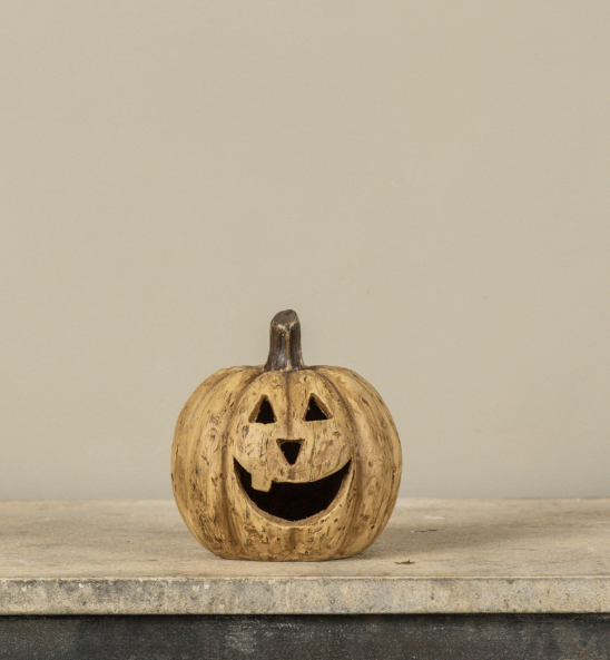 5.5" BEIGE BIG MOUTH PUMPKIN