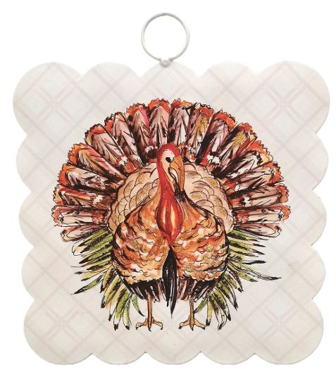 Mini Scallop Art Festive Turkey