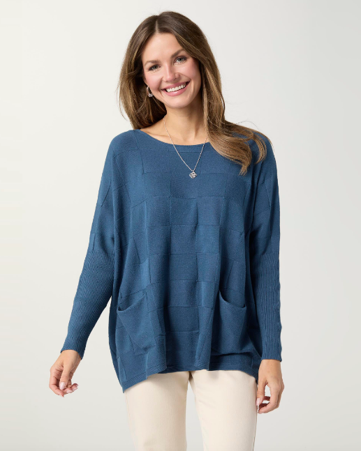 Lightweight Heavenly-Luxe Textured Knit Poncho