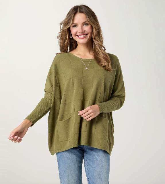Lightweight Heavenly-Luxe Textured Knit Poncho