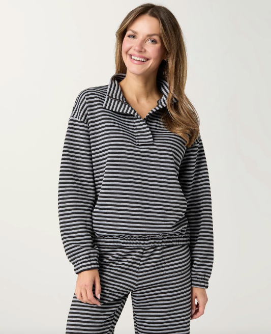 Cozymaxx Quilt Quarter Zip Long Sleeve