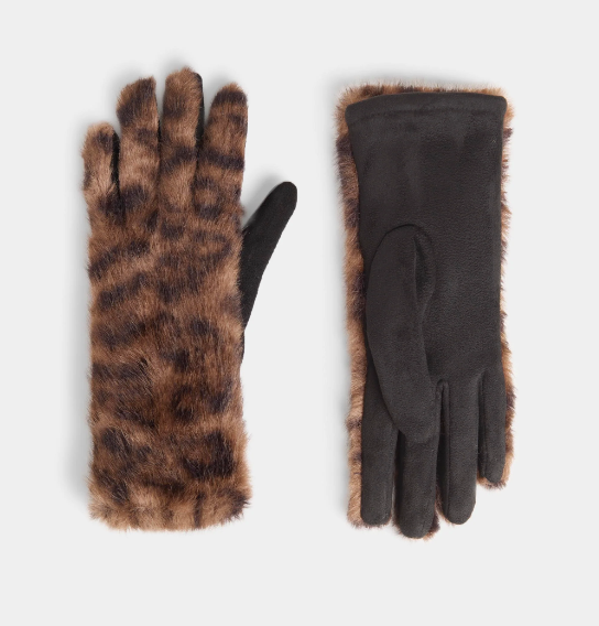 Animal Print Touchscreen Gloves