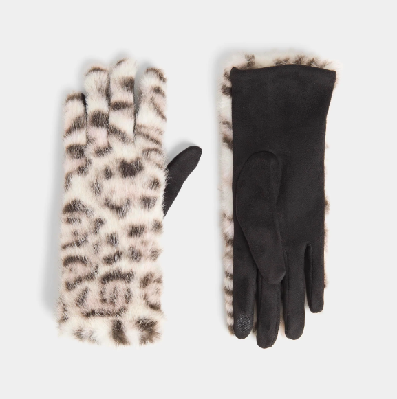 Animal Print Touchscreen Gloves