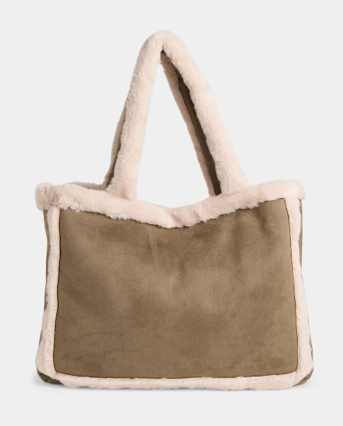 Laila Faux Fur Suede Tote