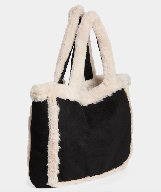 Laila Faux Fur Suede Tote
