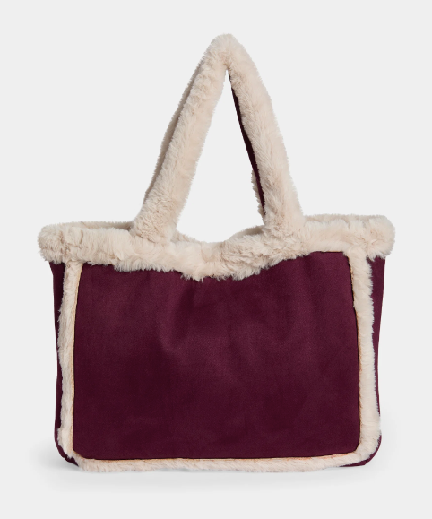 Laila Faux Fur Suede Tote