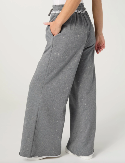 Fowler Distressed Terry Pant with Raw Hem