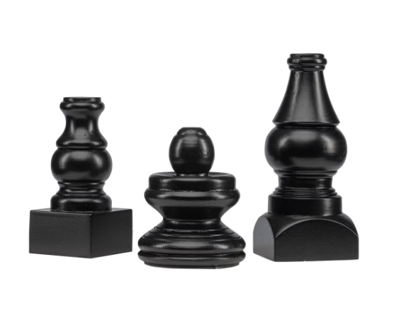 Display Poles Short - Black - S/3