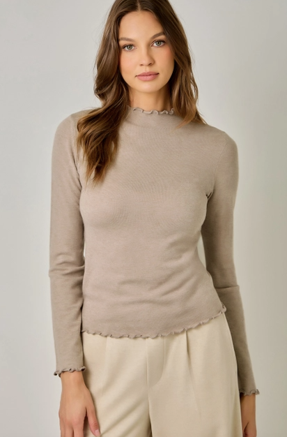 Lettuce Edge Essential Sweater Top