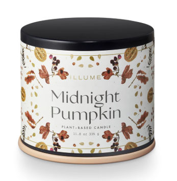 Midnight Pumpkin Vanity Tin Candle