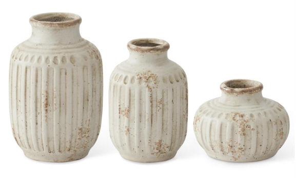 Crem Bud Vases
