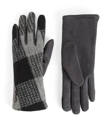 Large Checkered Touchscreen GLoves