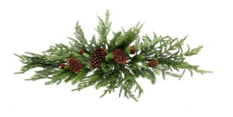 42" Real Touch Norfolk Spruce Juniper Swag