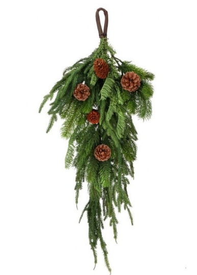 27" Real Touch Norfolk Spruce Juniper Teardrop