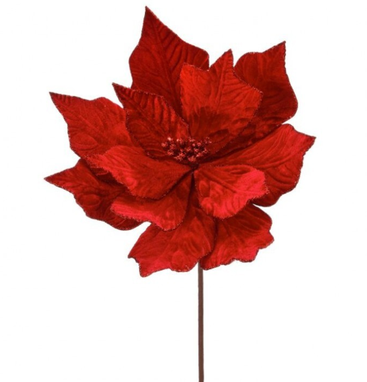 Poinsettia Stem- 24"